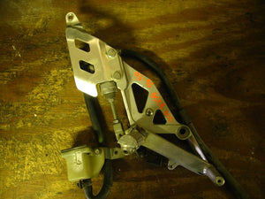 GSX-R Shift-Side Rearset with Peg, Lever, and Master-Cylinder